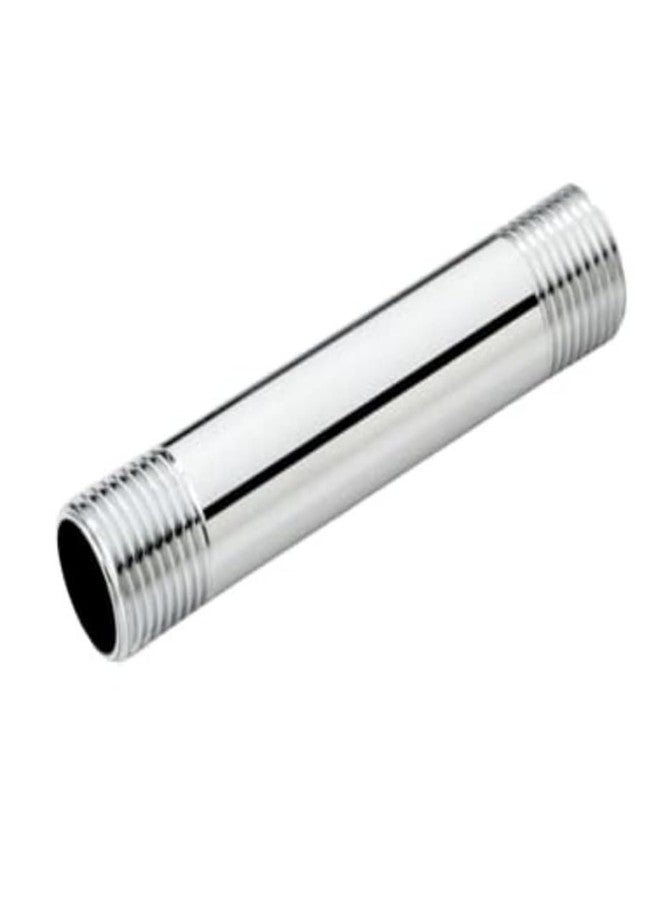 KINIK CP Brass Barrel Nipple 9 Inch | 1/2 Inch Chrome Plated Plumbing Connector for Pipe Fittings | Pack of 1 - Image 1